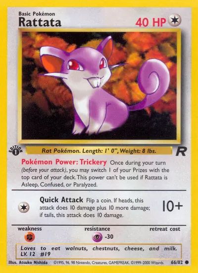 Rattata - Team Rocket - ilustração de Atsuko Nishida
