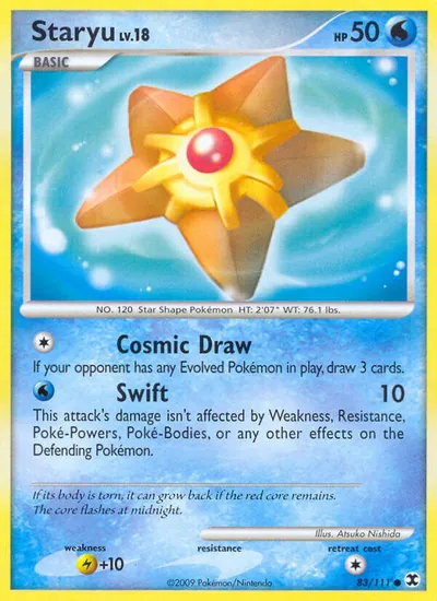Staryu - Rising Rivals - ilustração de Atsuko Nishida