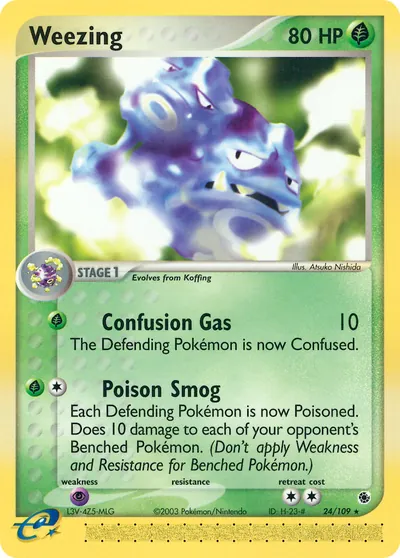 Weezing - Rubi & Safira - ilustração de Atsuko Nishida