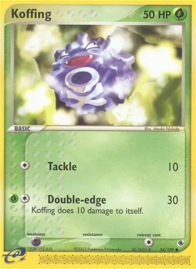 Koffing - Rubi & Safira - ilustração de Atsuko Nishida