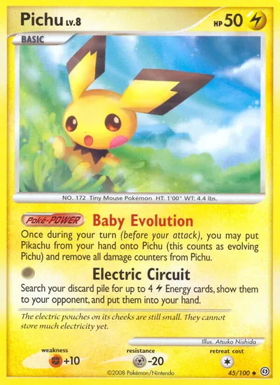 Pichu - Stormfront - ilustração de Atsuko Nishida