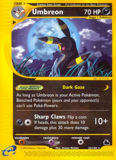 Umbreon - Skyridge - ilustração de Atsuko Nishida