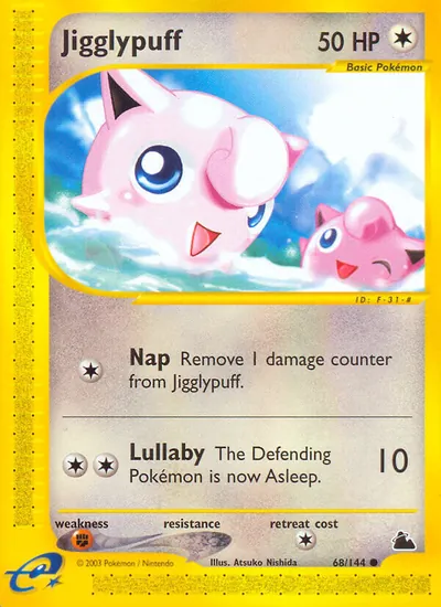 Jigglypuff - Skyridge - ilustração de Atsuko Nishida