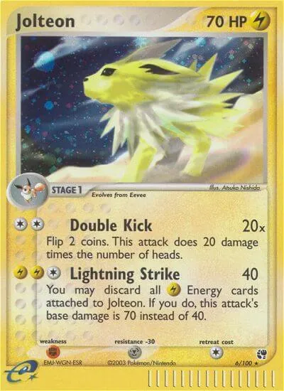 Jolteon - Sandstorm - ilustração de Atsuko Nishida