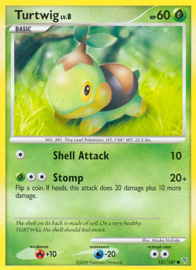 Turtwig - Supreme Victors - ilustração de Atsuko Nishida