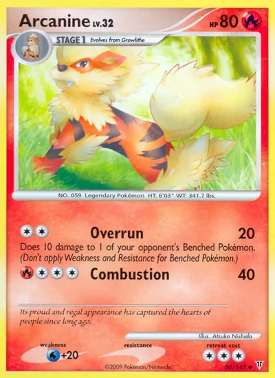 Arcanine - Supreme Victors - ilustração de Atsuko Nishida