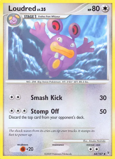 Loudred - Supreme Victors - ilustração de Atsuko Nishida