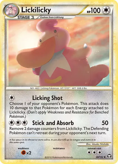 Lickilicky - Triunfante - ilustração de Atsuko Nishida