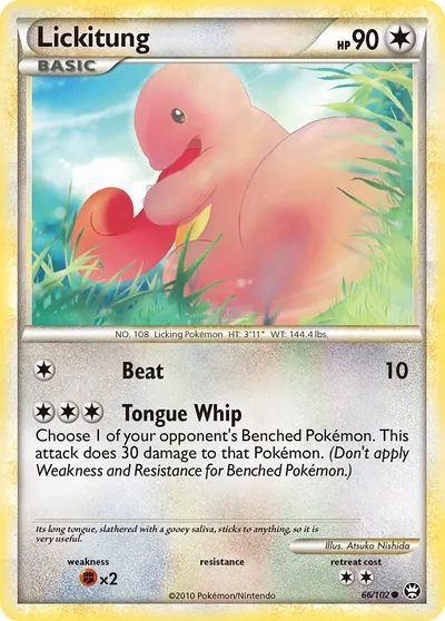 Lickitung - Triunfante - ilustração de Atsuko Nishida