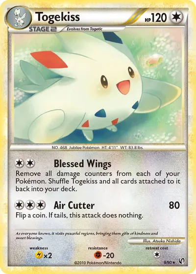 Togekiss - Destemido - ilustração de Atsuko Nishida