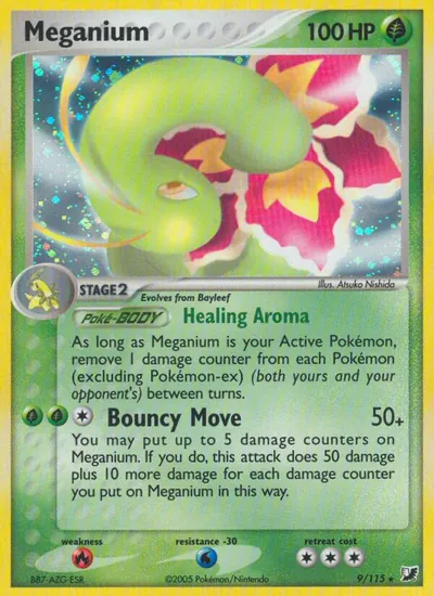 Meganium - Unseen Forces - ilustração de Atsuko Nishida