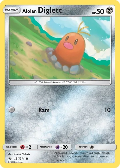 Diglett de Alola - Elos Inquebráveis - ilustração de Atsuko Nishida