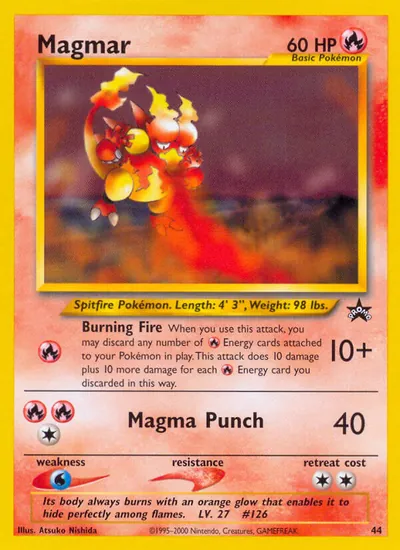 Magmar - Promos Black Star (Wizards) - ilustração de Atsuko Nishida