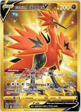 Zapdos de Galar-V 182/172