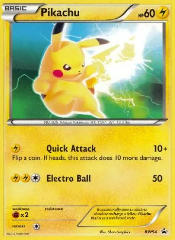 Pikachu BW54/99