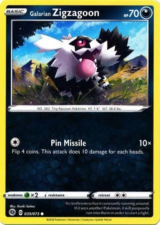 Zigzagoon de Galar 35/073
