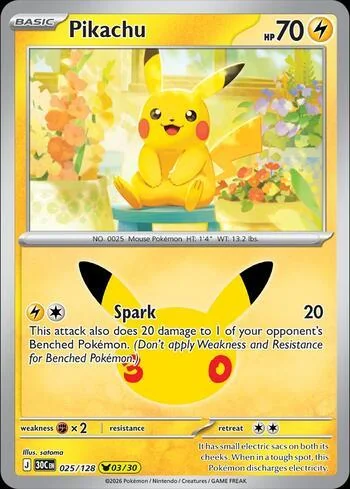 Pikachu 025/128