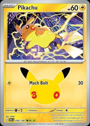 Pikachu 030/128