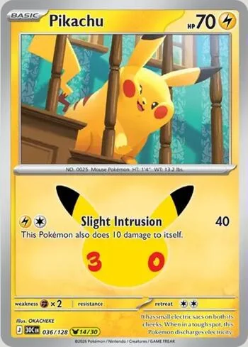 Pikachu 036/128