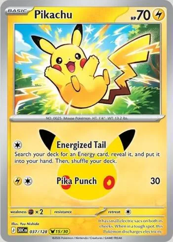 Pikachu 037/128