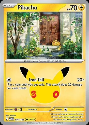 Pikachu 039/128