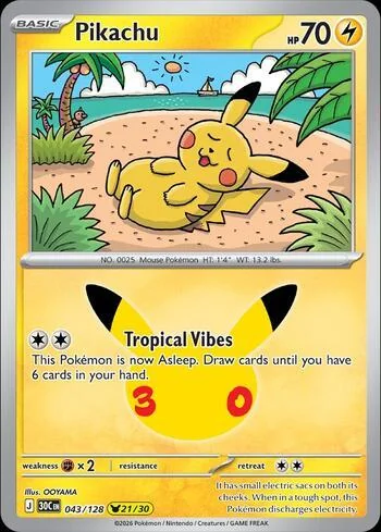 Pikachu 043/128