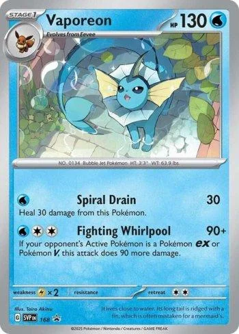 Vaporeon 168/∞