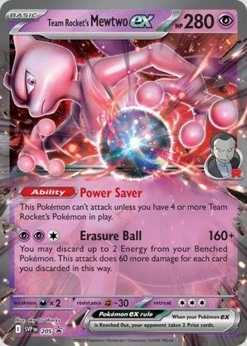 Mewtwo ex da Equipe Rocket 205/∞
