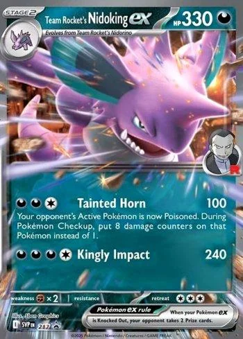 Nidoking ex da Equipe Rocket 217/∞
