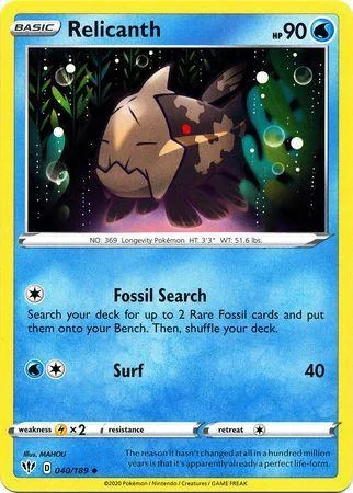 Relicanth 40/189