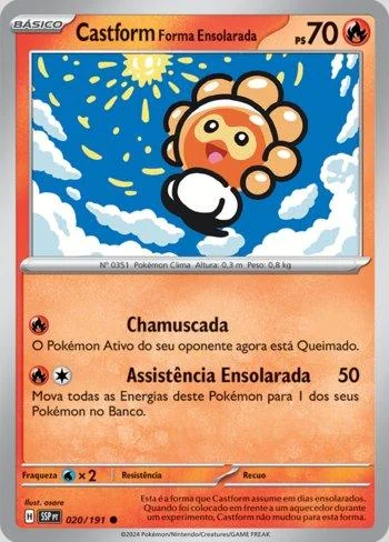 Castform Forma Ensolarada 020/191