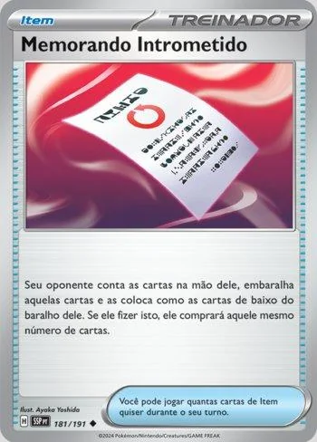 Memorando Intrometido 181/191