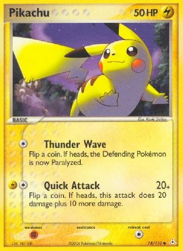 Pikachu 78/110