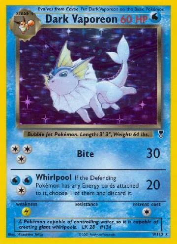 Dark Vaporeon 9/110