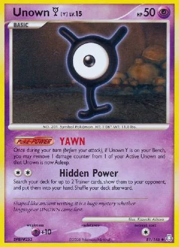 Unown Y 81/146