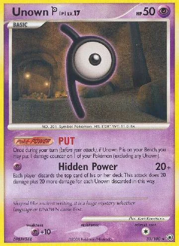 Unown P 33/100