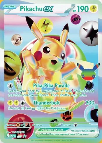Pikachu ex 107/∞
