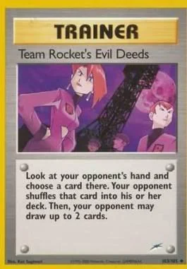 Team Rocket's Evil Deeds 103/105