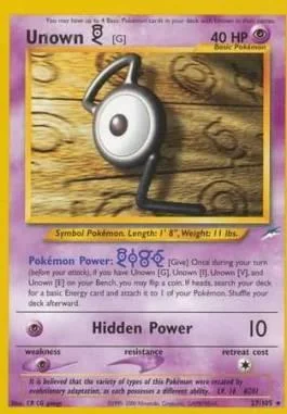 Unown G 27/105