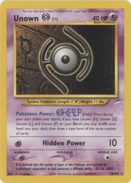 Unown H 28/105