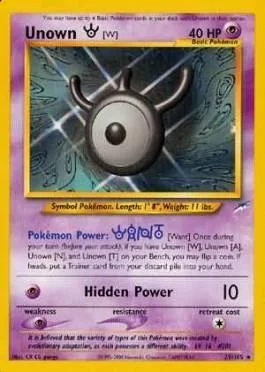 Unown W 29/105
