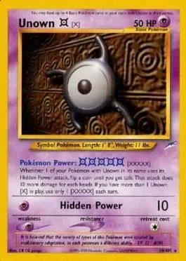Unown X 30/105