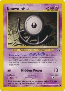 Unown U 51/75