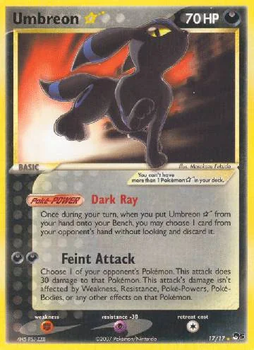 Umbreon Star 17/17