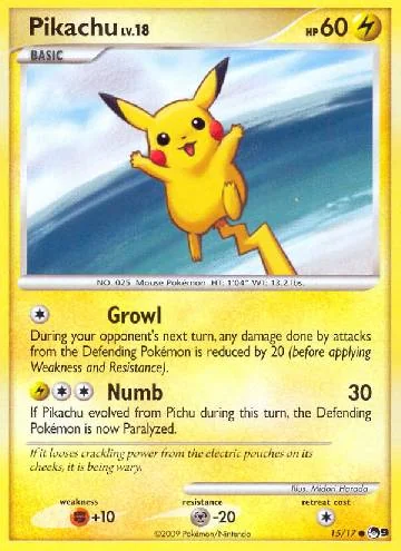 Pikachu 15/17