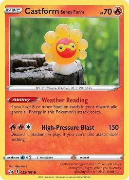 Castform Forma Ensolarada 22/198