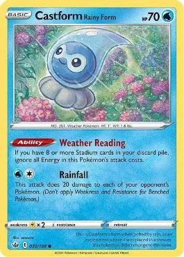 Castform Forma Chuvosa 33/198