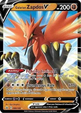 Zapdos de Galar-V 80/198