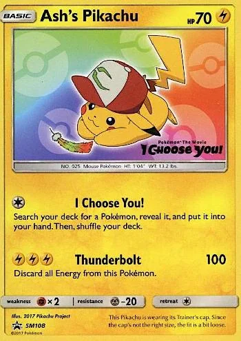 Ash's Pikachu SM108/250