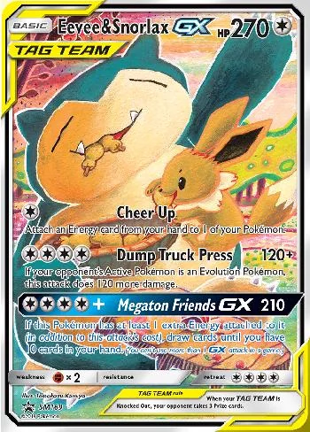 Eevee e Snorlax-GX SM169/250